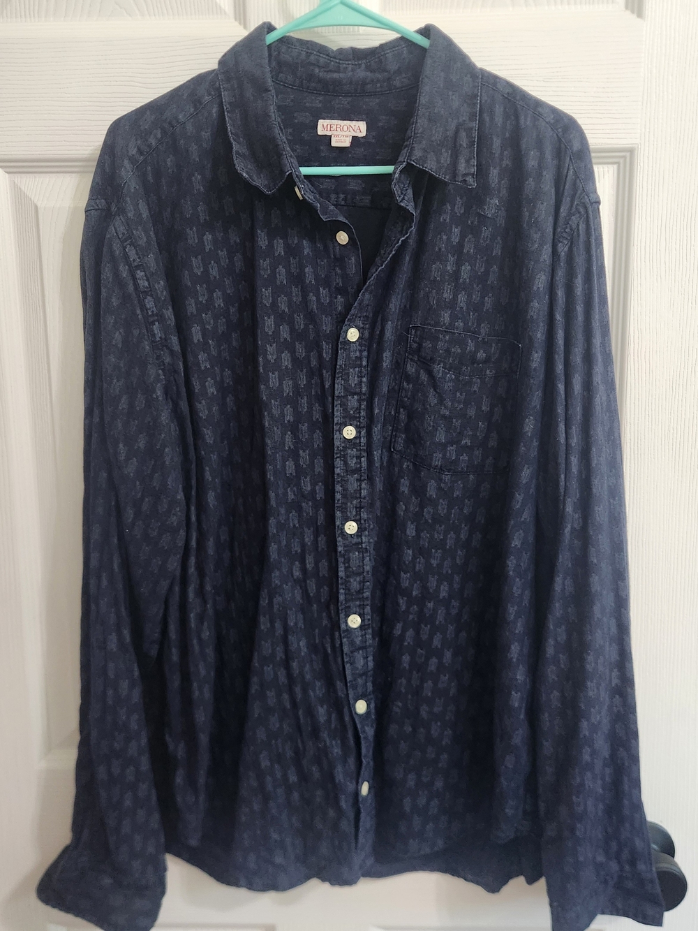 Merona Men's Navy Button-Up Shirt